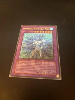 Yu-Gi-Oh Elemental Hero Aqua Neos POTD-EN031 Ultimate Rare 1st Edition Preowned - Image 2
