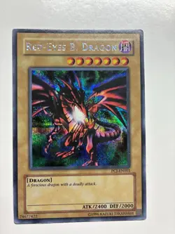 USA Seller Yugioh Red-Eyes B. Dragon PCJ-EN001 Prismatic Secret Rare LP - Image 1