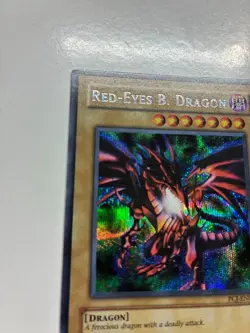USA Seller Yugioh Red-Eyes B. Dragon PCJ-EN001 Prismatic Secret Rare LP - Image 2