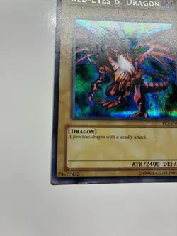 USA Seller Yugioh Red-Eyes B. Dragon PCJ-EN001 Prismatic Secret Rare LP - Image 4