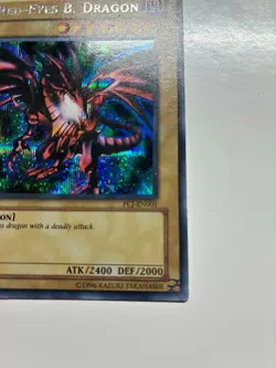 USA Seller Yugioh Red-Eyes B. Dragon PCJ-EN001 Prismatic Secret Rare LP - Image 5