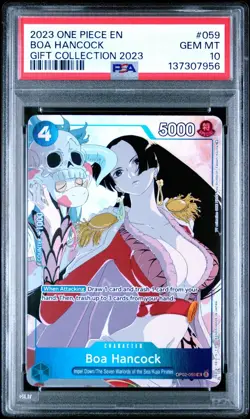 ONE PIECE OP02 059 GIFT COLLECTION 2023 PROMO - BOA HANCOCK PSA 10 GEM MINT - Image 1