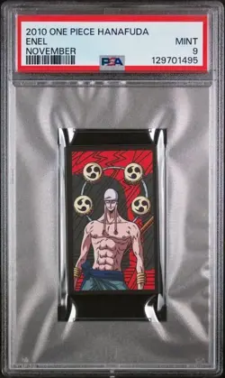 PSA 9 MINT 2010 ONE PIECE HANAFUDA ENEL NOVEMBER - Image 1