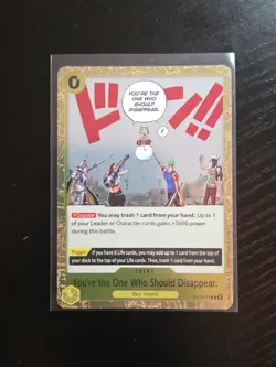 You're the One Who Should Disappear OP06-115 Rare One Piece Wings of the Captain - Image 1