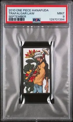 PSA 9 MINT 2010 ONE PIECE HANAFUDA TRAFALGAR LAW SEPTEMBER - Image 1