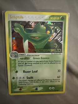 Pokemon TCG Sceptile EX Emerald Reverse Holo Rare Card 10/106 Stamp LP CONDITION - Image 1