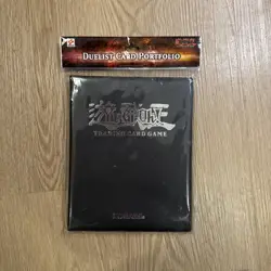 Yugioh Yu-Gi-Oh Konami Binder Trading Duelist Card Portfolio Black 1996 Vintage - Image 1