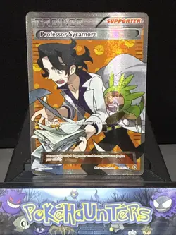 Pokemon Card Professor Sycamore 114/114 Full Art Trainer XY Steam Siege LP - Image 1