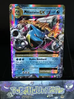 Pokemon Card M Blastoise EX 22/108 Half Art XY Evolutions Played - Image 1