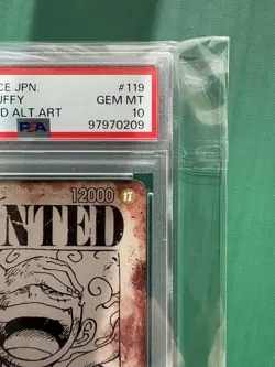 PSA 10 Luffy OP05-119 Wanted Emperors in the New World ONE PIECE Card Japanese - Image 3