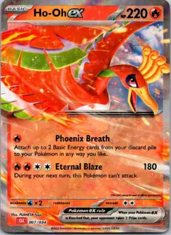 Ho-Oh ex 007/034 Classic Collection 2023 Pokemon Card TCG NM HOLO - Image 1