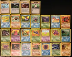 Vintage Fossil Pokemon Cards Bundle x 25 Good Condition 1999 WOTC - Image 2