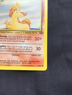 Pokemon Cards: Jungle 1st Edition Uncommon: Rapidash 44/64 - Image 4