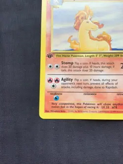 Pokemon Cards: Jungle 1st Edition Uncommon: Rapidash 44/64 - Image 5