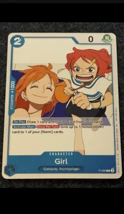 Nami Girl P-096 One Piece Prerelease Participation Fan Letter Promo English Card - Image 1