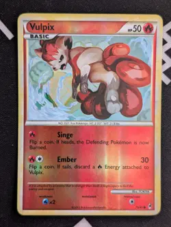 Vulpix 75/95 Call of Legends Reverse Holo Pokemon Card - LP - Image 1