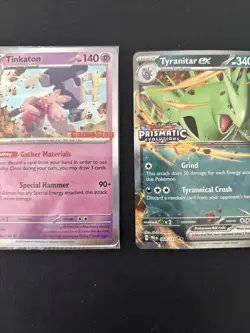 Pokemon TCG: S&V Promos 2 Card Lot Ft Sealed Tinkaton GameStop Stamp - Image 1