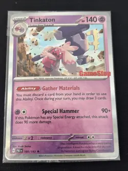 Pokemon TCG: S&V Promos 2 Card Lot Ft Sealed Tinkaton GameStop Stamp - Image 4