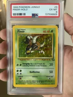 1999 Pokemon TCG Jungle Pinsir #9/64 English Holo Rare Card - PSA 7 NM Vintage🔥 - Image 1