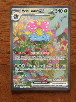 Pokemon TCG Scarlet & Violet 151 Venusaur EX SIR Holo Card 198/165 - Image 1