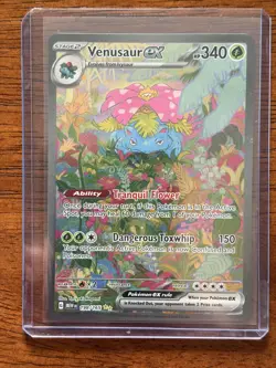 Pokemon TCG Scarlet & Violet 151 Venusaur EX SIR Holo Card 198/165 - Image 3