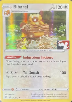 Bibarel Holo Rare Prize Pack Series Cards 121/172 - Image 1