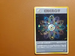 Rainbow Energy (Holo Swirl) Team Rocket Pokemon Card Japanese 1997 [LP] - Image 1