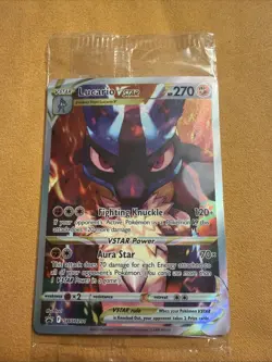 Pokemon TCG Sword & Shield SWSH291 Lucario VSTAR SEALED Promo Card - Image 1