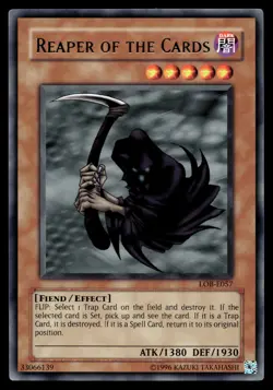REAPER OF THE CARDS LOB-071 RARE LEGEND OF BLUE EYES WHITE DRAGON YU-GI-OH - Image 1