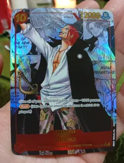Shanks OP09-004 SR - One Piece Card Game - Holographic / Foil - Image 3