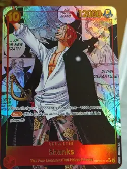 Shanks OP09-004 SR - One Piece Card Game - Holographic / Foil - Image 4