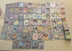 Massive Lot of 200 Sleeved Pokemon V, V MAX, + V STAR, V Union Cards - Image 1