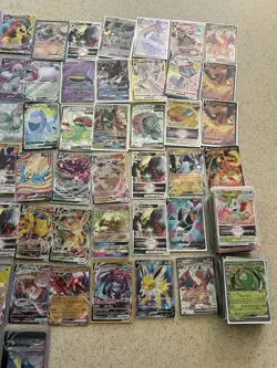 Massive Lot of 200 Sleeved Pokemon V, V MAX, + V STAR, V Union Cards - Image 4