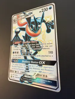 Greninja GX SV56/SV94 Hidden Fates Shiny Vault Full Art Pokemon Card NM - Image 2