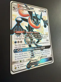 Greninja GX SV56/SV94 Hidden Fates Shiny Vault Full Art Pokemon Card NM - Image 3