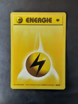1999 Pokemon Card 1st Edition German Lightning Energy - Image 1