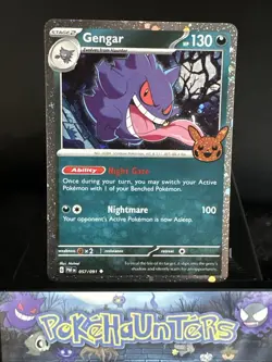 Pokemon Card Gengar 057/091 Paldean Fates Trick Or Trade Holo Rare Near Mint - Image 1