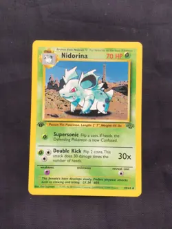 Pokemon Cards: Jungle 1st Edition Uncommon: Nidorina 40/64 - Image 1