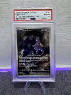 Pokemon Card PSA 10 Mewtwo SVP052 Black Star Promo 151 Alt Art UPC Holo 2023 #1 - Image 1