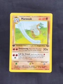 Pokemon Cards: Jungle 1st Edition Uncommon: Marowak 39/64 - Image 1