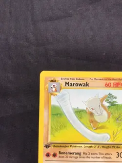 Pokemon Cards: Jungle 1st Edition Uncommon: Marowak 39/64 - Image 2