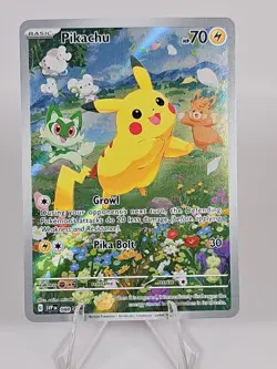 PIKACHU SVP 088 Scarlet & Violet Full Art Promo Pokemon Card Black Star Promo NM - Image 1