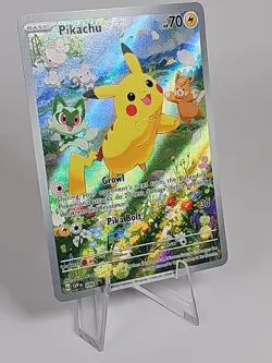 PIKACHU SVP 088 Scarlet & Violet Full Art Promo Pokemon Card Black Star Promo NM - Image 4
