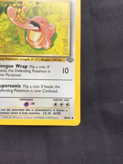 Pokemon Cards: Jungle 1st Edition Uncommon: Lickitung 38/64 - Image 4