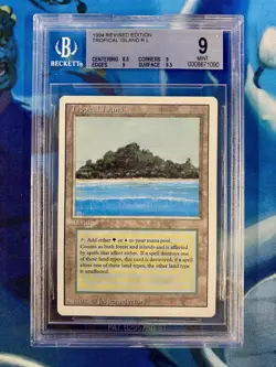 Beckett Grading Services (BGS) 1994 Revised Edition Tropical Island R L 9 Mint - Image 1