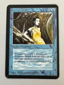 MTG Magic the Gathering - Creature Bond Alpha Edition - Image 1