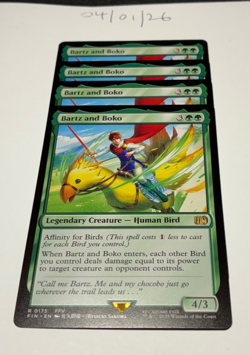 Magic the Gathering MTG Bartz and Boko x4 Rare Cards NM/M Final Fantasy - Image 1