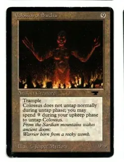 MRM ENGLISH Colosse de Sardie - Colossus of Sardia GOOD MTG magic ATQ - Image 1