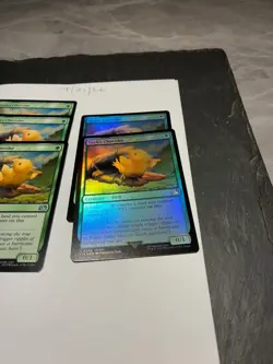 Magic the Gathering MTG Sazh's Chocobo x5 Uncommon Cards NM/M Final incl 2x FOIL - Image 2