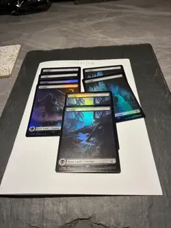 Magic the Gathering MTG Assorted Swamp Full Art x8 Land FOIL Cards NM/M Final - Image 1